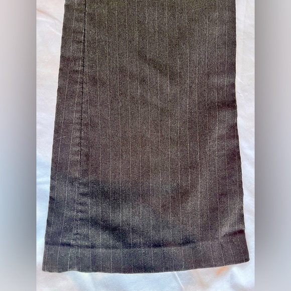 Size 6 Warehouse One dark grey pinstripe dress pants - Picture 2 of 5